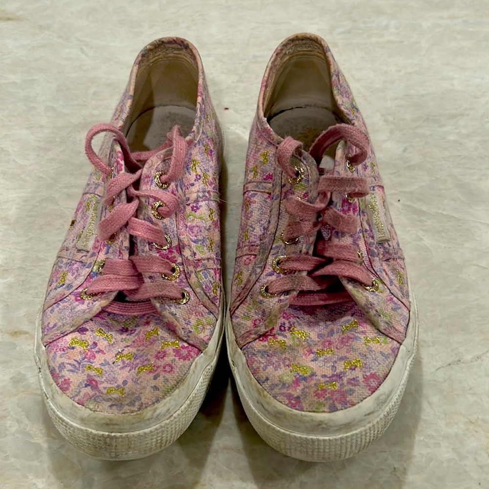 LOVESHACK FANCY X SUPERGA                        LIMITED EDITON LOW TOP SNEAKERS